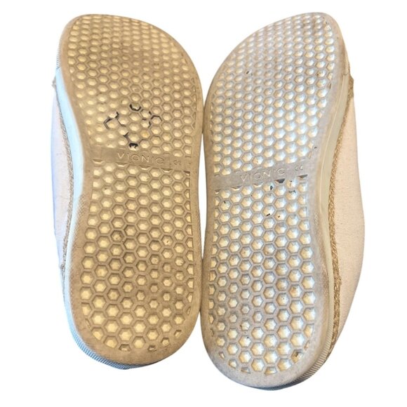 Vionic Womens White Canvas Sneakers W/ Rope Detail Size 11 Casual Shoes - Picture 5 of 5